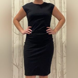 Form fitting black dress